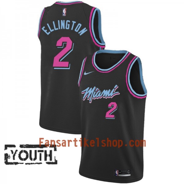 Miami Heat Trikot Wayne Ellington 2 2018-19 Nike City Edition Schwarz Swingman - Kinder Miami Heat Trikot Wayne Ellington 2 2018-19 Nike City Edition Schwarz Swingman - Kinder